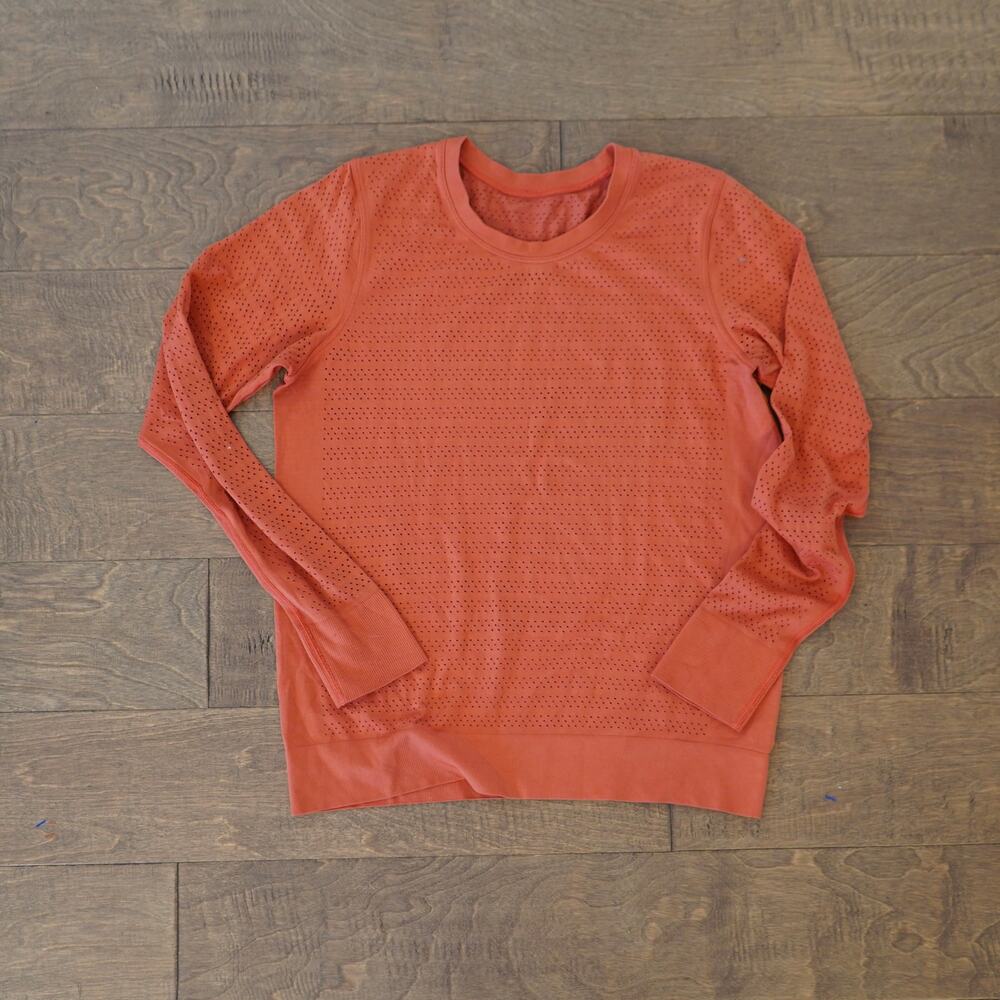 Lululemon Breezy By Top Orange Est. Size 6